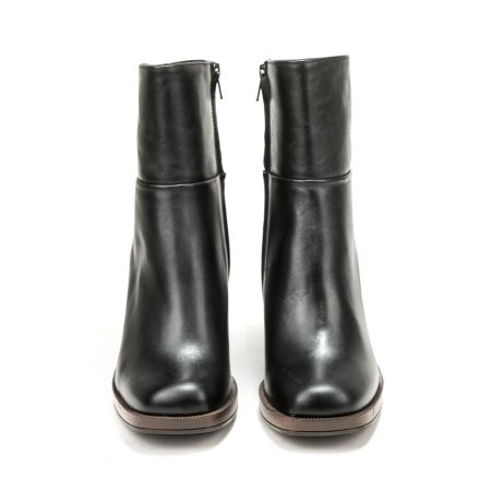 Ženske kožne plitke čizme Debutto-SOLANA4 crne na štiklu 5 Moderne plitke čizme od prave kože, udobne i tople za hladne dane – Creator.rs