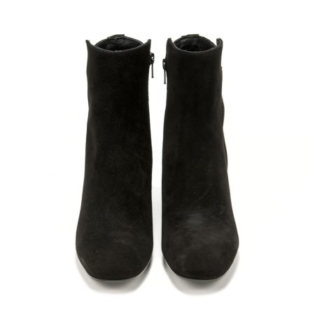 Ženske kožne plitke čizme Debutto-D700 crne na štiklu 5 Moderne plitke čizme od prave kože, udobne i tople za hladne dane – Creator.rs