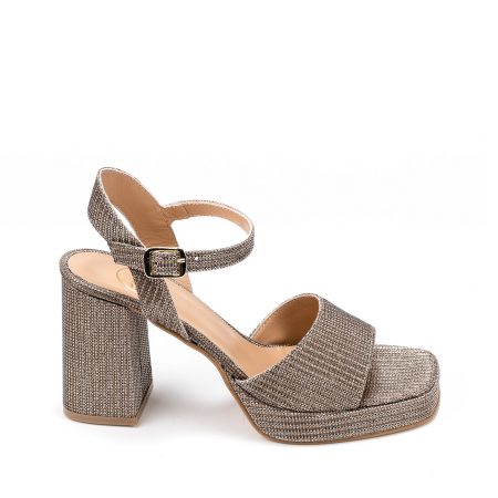 Alternative view of Ženske sandale Debutto-F103 tamno sive na štiklu