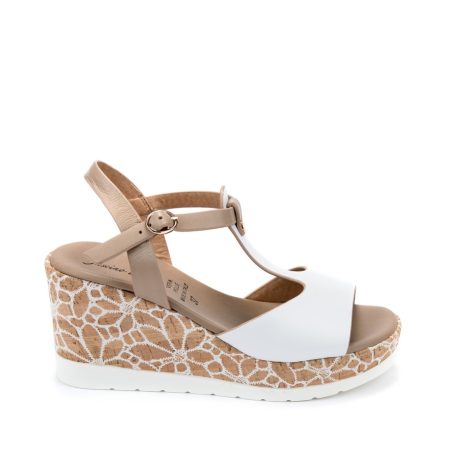 Alternative view of Ženske sandale Fascino-51233 bele na platformu