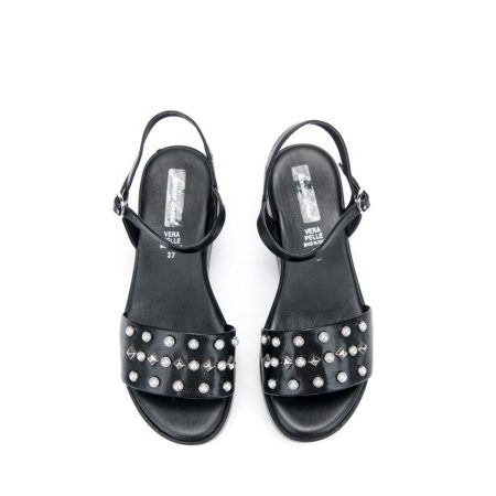 Ženske sandale Faascino-54293 crne na platformu 5 Creator obuća | Ženska kožna obuća | Ženske kožne sandale | Ženske kožne sandale na štiklu | Sandale na štiklu | Ženske sandale | Štikla | Sezona proleće leto 2023/2024 | Proleće leto 2023 | Creator |