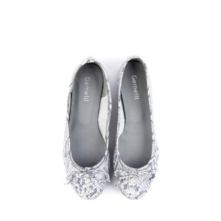 Ženske kožne baletanke Gemelli-8010.01 sive ravne - Kupite odmah na Creator.rs -