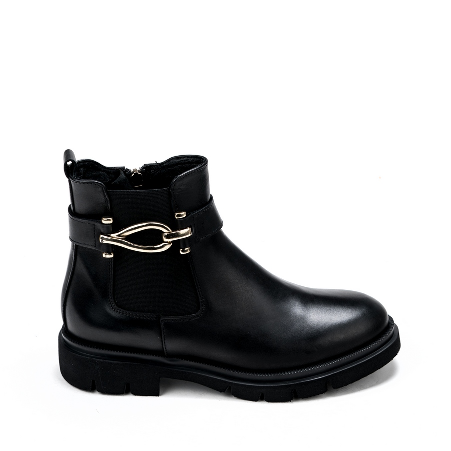 Ženske kožne plitke čizme Gianni-Crasto-7962 crne ravne 2 Ženske kožne plitke čizme Gianni-Crasto-7962 crne ravne - Slika 2