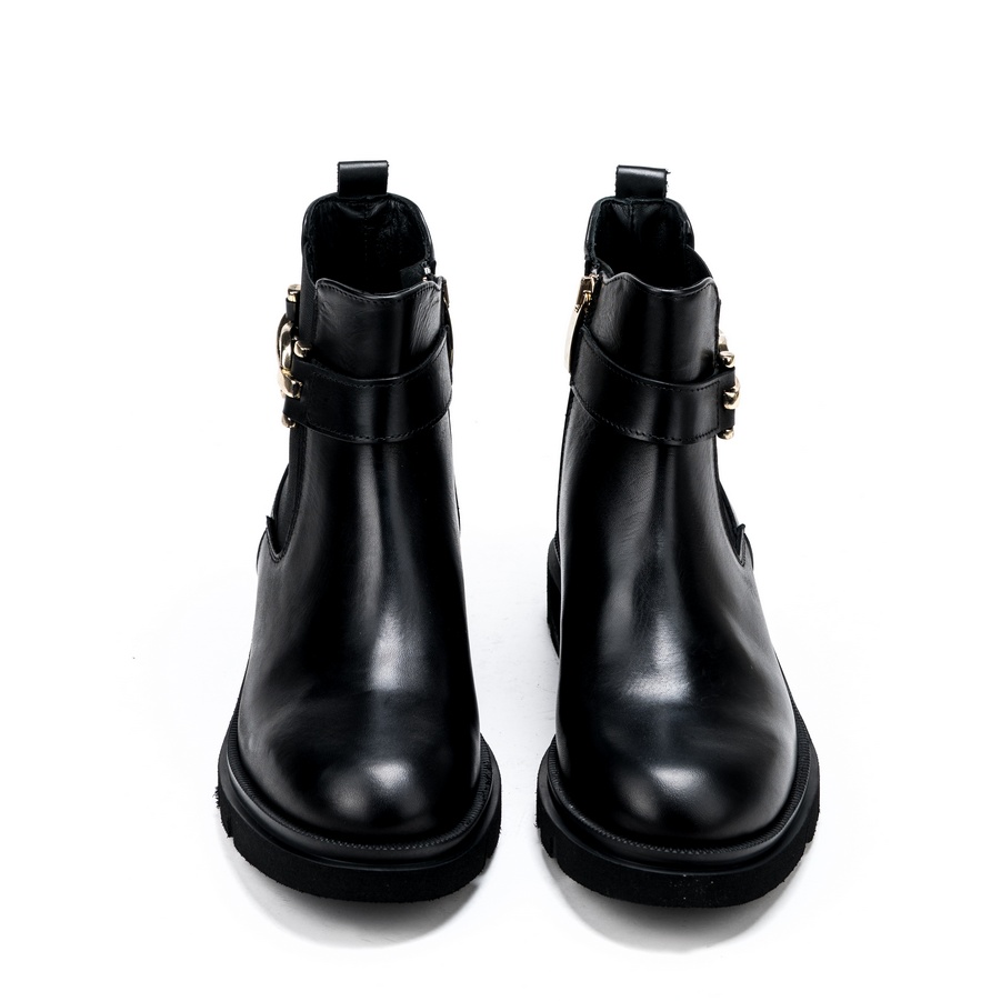 Ženske kožne plitke čizme Gianni-Crasto-7962 crne ravne 3 Ženske kožne plitke čizme Gianni-Crasto-7962 crne ravne - Slika 3