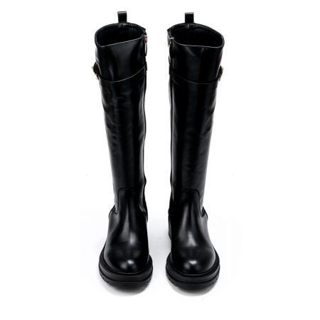 Ženske kožne duboke čizme Gianni-Crasto-6712 crne ravne 5 16352 gianni crasto 6712 nero 3