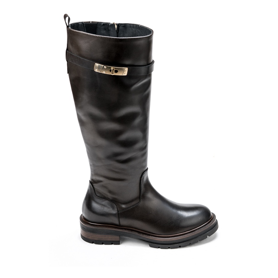 Ženske kožne duboke čizme Gianni-Crasto-6712 braon ravne 2 Ženske kožne duboke čizme Gianni-Crasto-6712 braon ravne - Slika 2