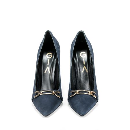 Ženske kožne plitke cipele Gia-4708 plave na štiklu - Kupite odmah na Creator.rs -