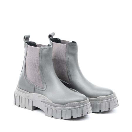 Ženske duboke cipele Heya-3425 sive ravne