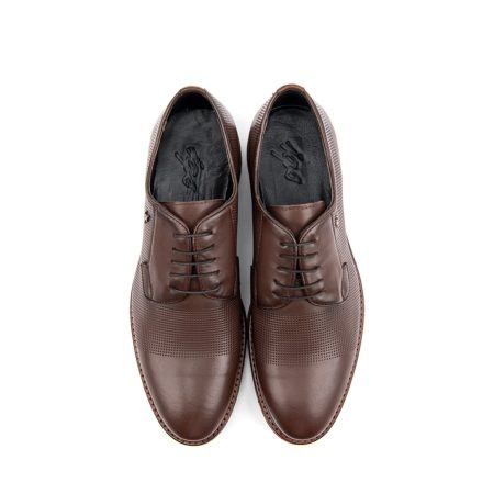 Muške kožne plitke cipele IGS-459-1 braon ravne - Kupite odmah na Creator.rs -