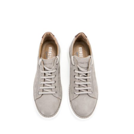 Muške kožne plitke patike Komcero-0176-L250 sive ravne - Kupite odmah na Creator.rs -