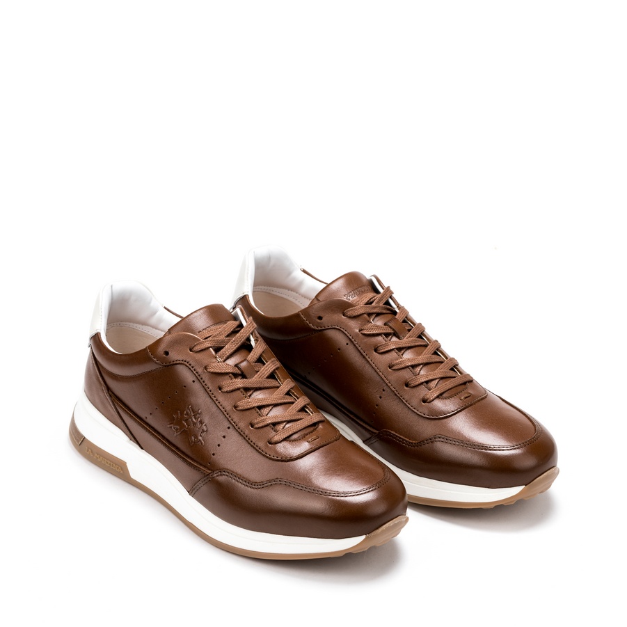 Muške plitke patike LA-MARTINA-3210 braon ravne 1 Muške plitke patike LA-MARTINA-3210 braon ravne