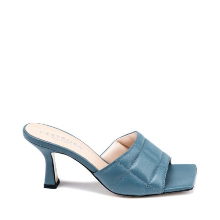 Alternative view of Ženske kožne papuče Lestrosa-4406 plave na štiklu