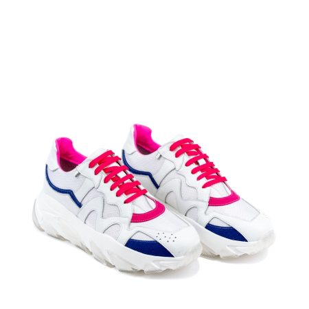 Ženske plitke patike Lestrosa-ZOE bele ravne