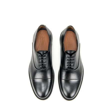 Muške kožne plitke cipele Levent-Aksin-061 crne ravne 5 13541 levent aksin 061 nero 3