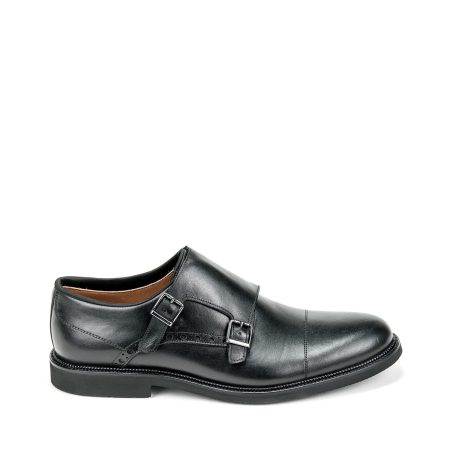 Alternative view of Muške kožne plitke cipele Levent-Aksin-2418 crne ravne