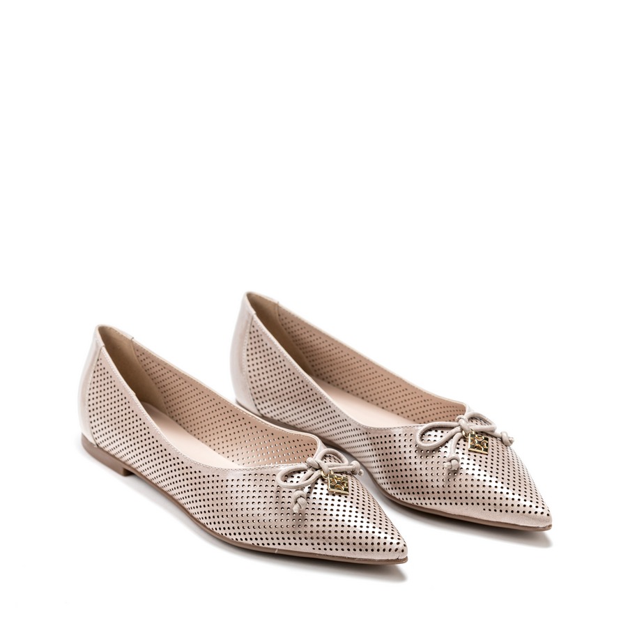 Ženske baletanke Luz-da-lua-60450010 tamno bež ravne 1 Ženske baletanke Luz-da-lua-60450010 tamno bež ravne