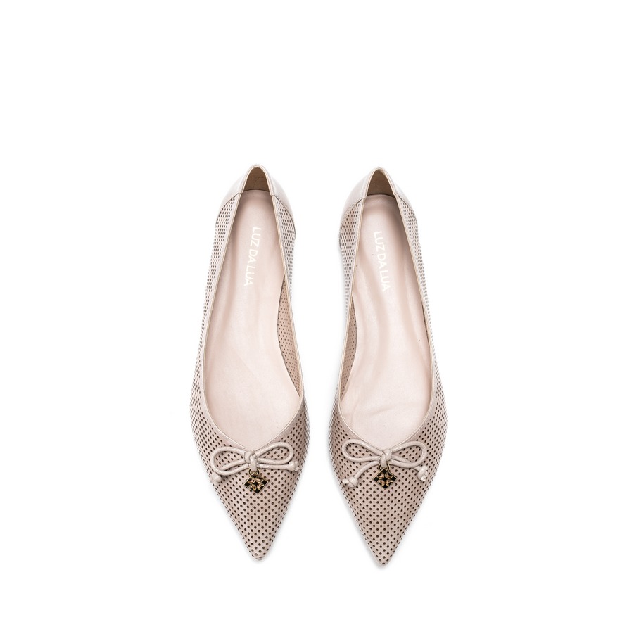 Ženske baletanke Luz-da-lua-60450010 tamno bež ravne 3 Ženske baletanke Luz-da-lua-60450010 tamno bež ravne - Slika 3