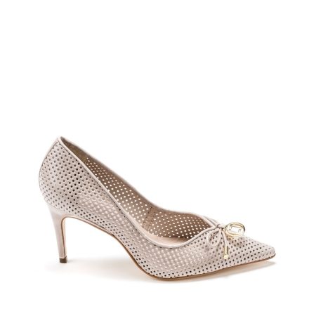 Alternative view of Ženske plitke cipele Luz-da-lua-56970003 bež na štiklu