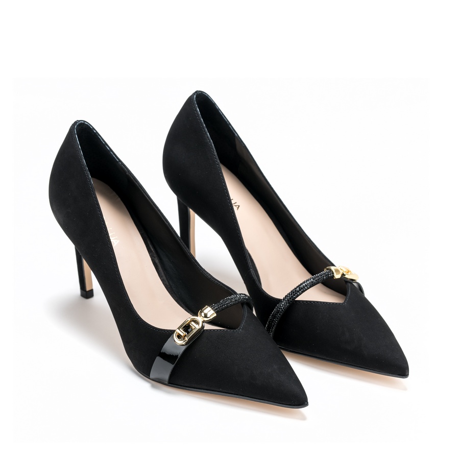 Ženske plitke cipele Luz-da-lua-80480005 crne na štiklu 6 16075 luz da lua 80480005 preto preto 2