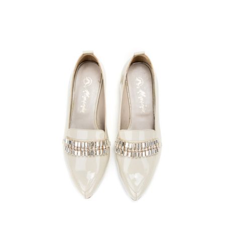 Ženske kožne plitke cipele Mascia-119.00 bež ravne - Kupite odmah na Creator.rs -