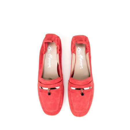 Ženske kožne baletanke Mascia-165.23 crvene ravne 5 13577 mascia 165 23 rosso 3