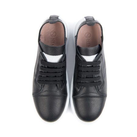 Ženske kožne plitke patike Nemca-10681 crne ravne 5 Creator obuća | Ženska kožna obuća | Ženske kožne tašne | Ženske kožne torbe | Muška kožna obuća | Sezona proleće leto 2022 | Proleće leto 2022 | Creator |