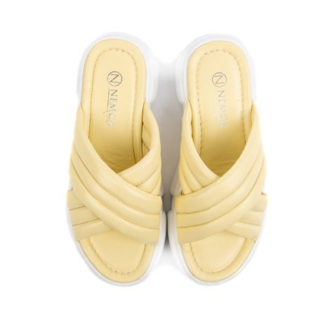 Ženske kožne papuče Nemca-137IK0201 žute ravne 5 Creator obuća | Ženska kožna obuća | Ženske kožne tašne | Ženske kožne torbe | Muška kožna obuća | Sezona proleće leto 2022 | Proleće leto 2022 | Creator |