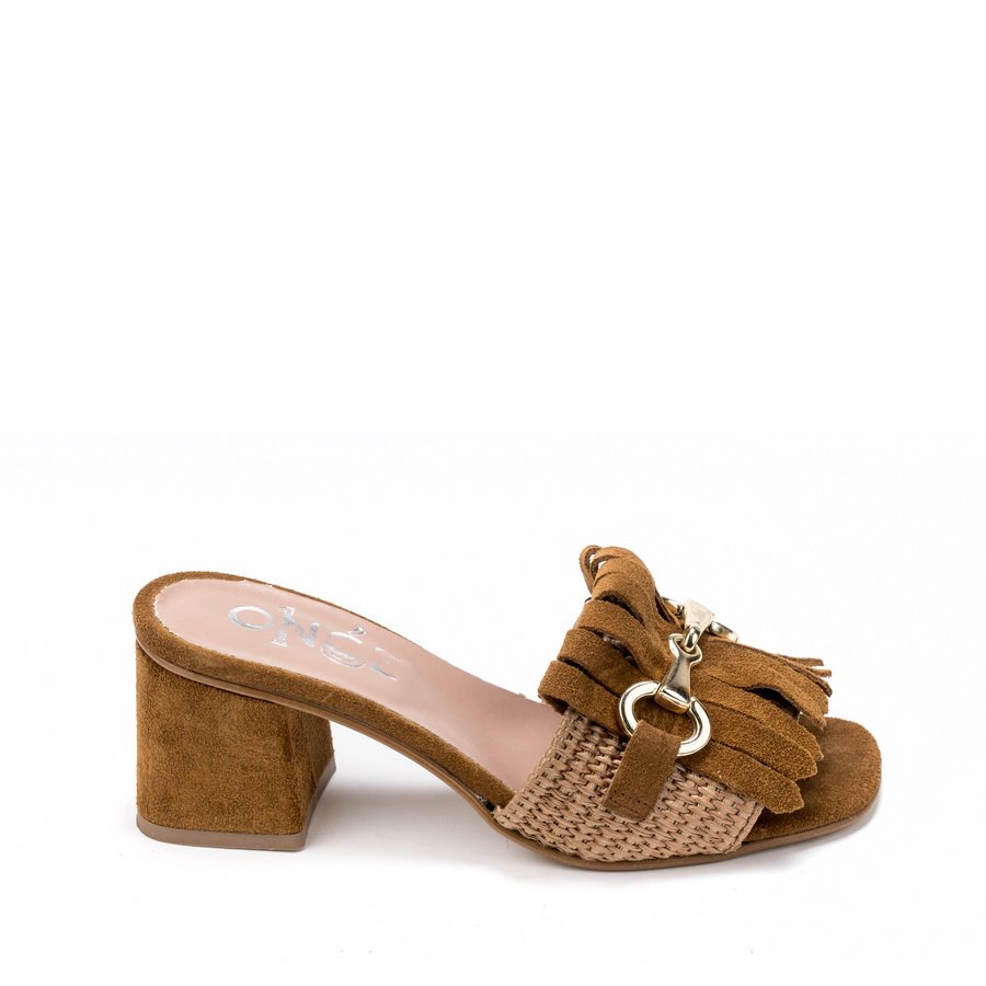 Ženske papuče Once-S58 braon na štiklu 2 Ženske papuče Once-S58 braon na štiklu - Slika 2