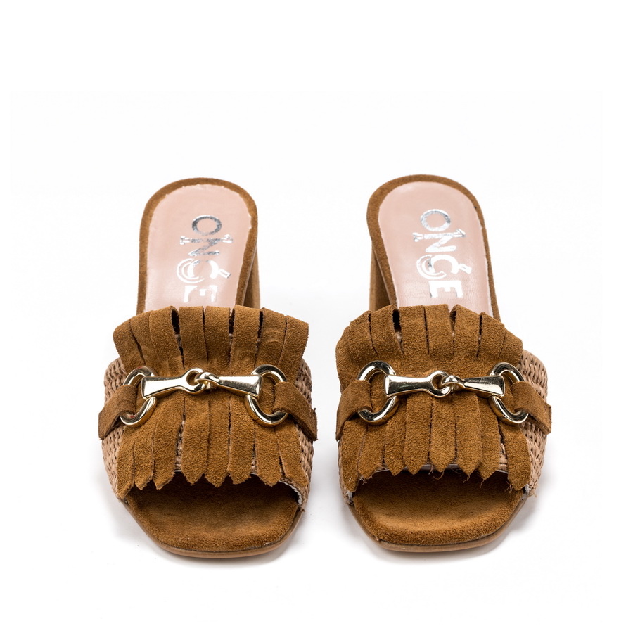 Ženske papuče Once-S58 braon na štiklu 3 Ženske papuče Once-S58 braon na štiklu - Slika 3