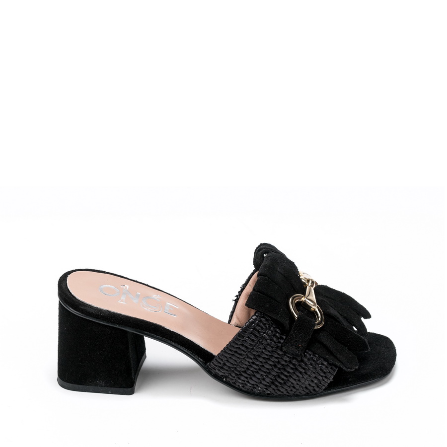 Ženske papuče Once-S58 crne na štiklu 2 Ženske papuče Once-S58 crne na štiklu - Slika 2