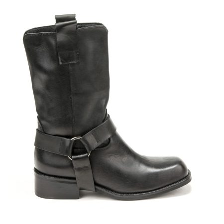 Alternative view of Ženske plitke čizme Once-4613 crne na štiklu