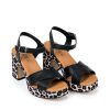 ONCE-A25657 pelle-nero/leopardo