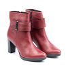 Ženske plitke čizme Orme-7000 bordo na štiklu