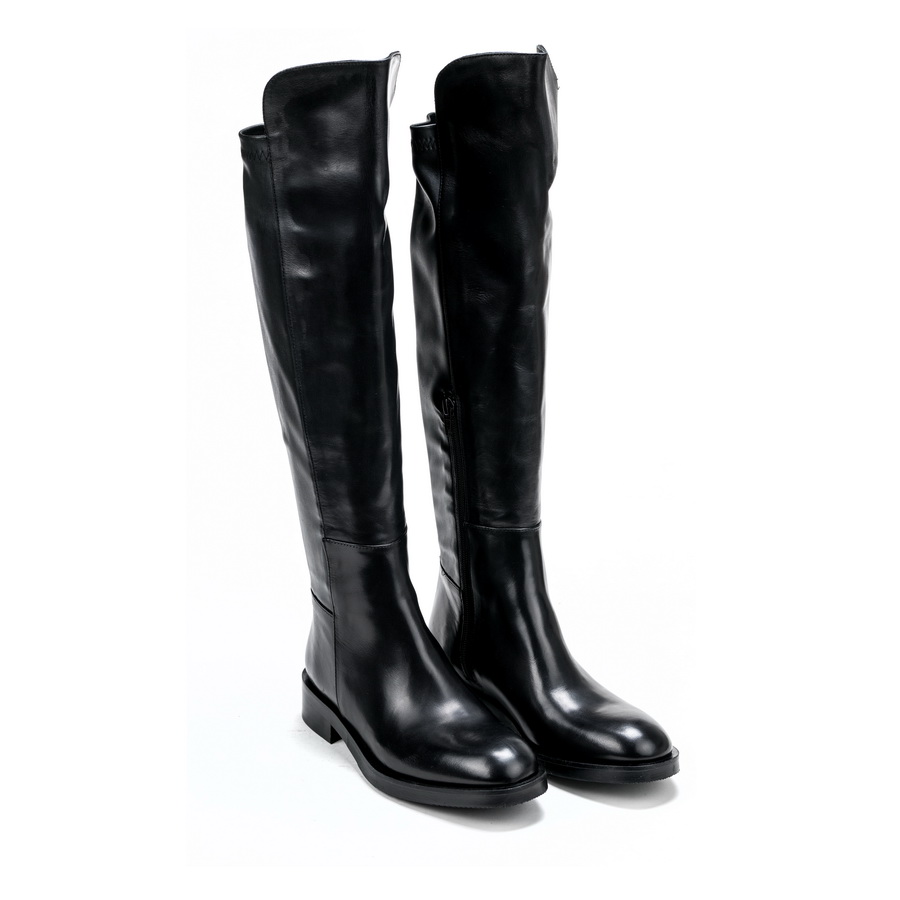 Ženske duboke čizme Roberto-Serpentini-M131 crne ravne 1 Ženske duboke čizme Roberto-Serpentini-M131 crne ravne
