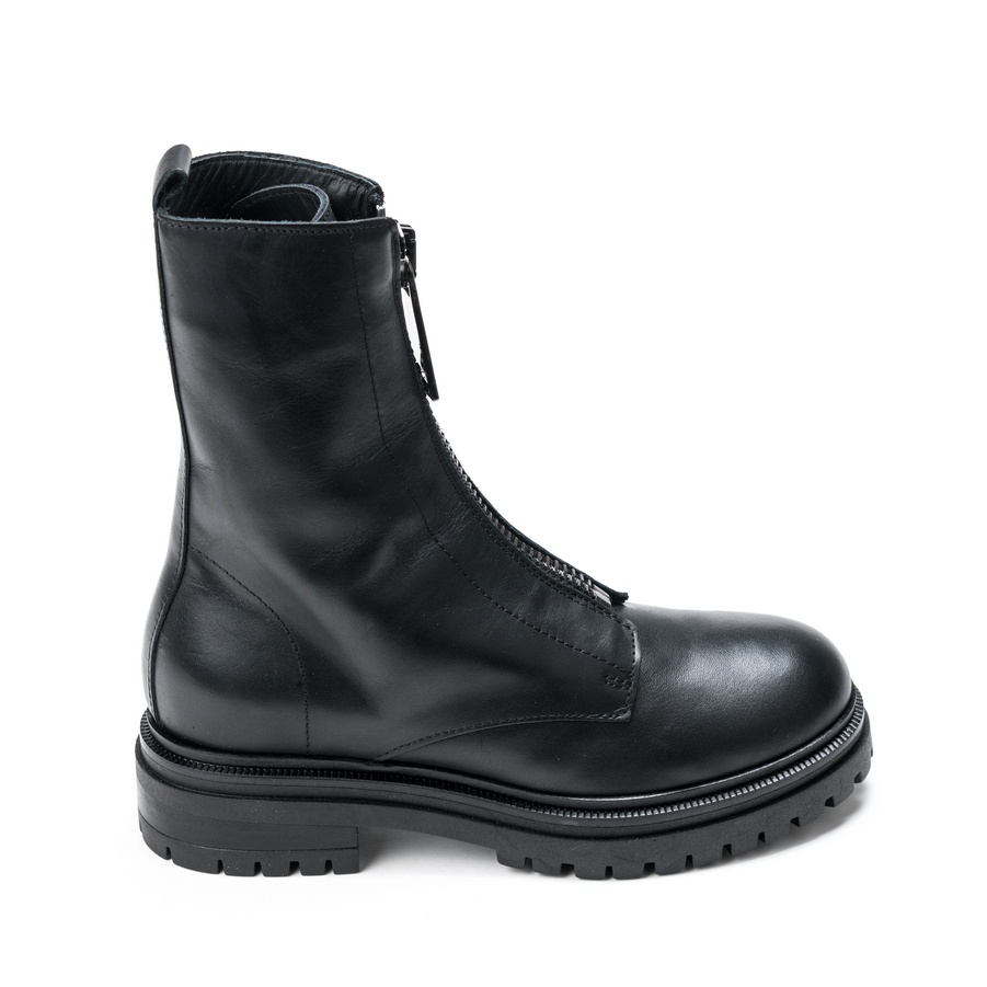 Ženske kožne plitke čizme Roberto-Serpentini-47NZ crne ravne 2 Ženske kožne plitke čizme Roberto-Serpentini-47NZ crne ravne - Slika 2