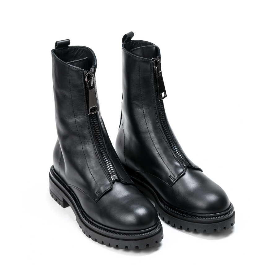 Ženske kožne plitke čizme Roberto-Serpentini-47NZ crne ravne 1 Ženske kožne plitke čizme Roberto-Serpentini-47NZ crne ravne