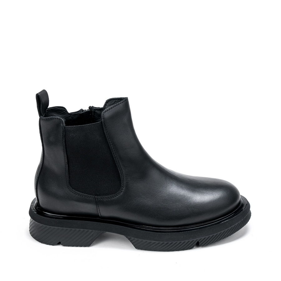 Ženske kožne duboke cipele Roberto-Serpentini-NS-ZIP crne ravne 2 Ženske kožne duboke cipele Roberto-Serpentini-NS-ZIP crne ravne - Slika 2