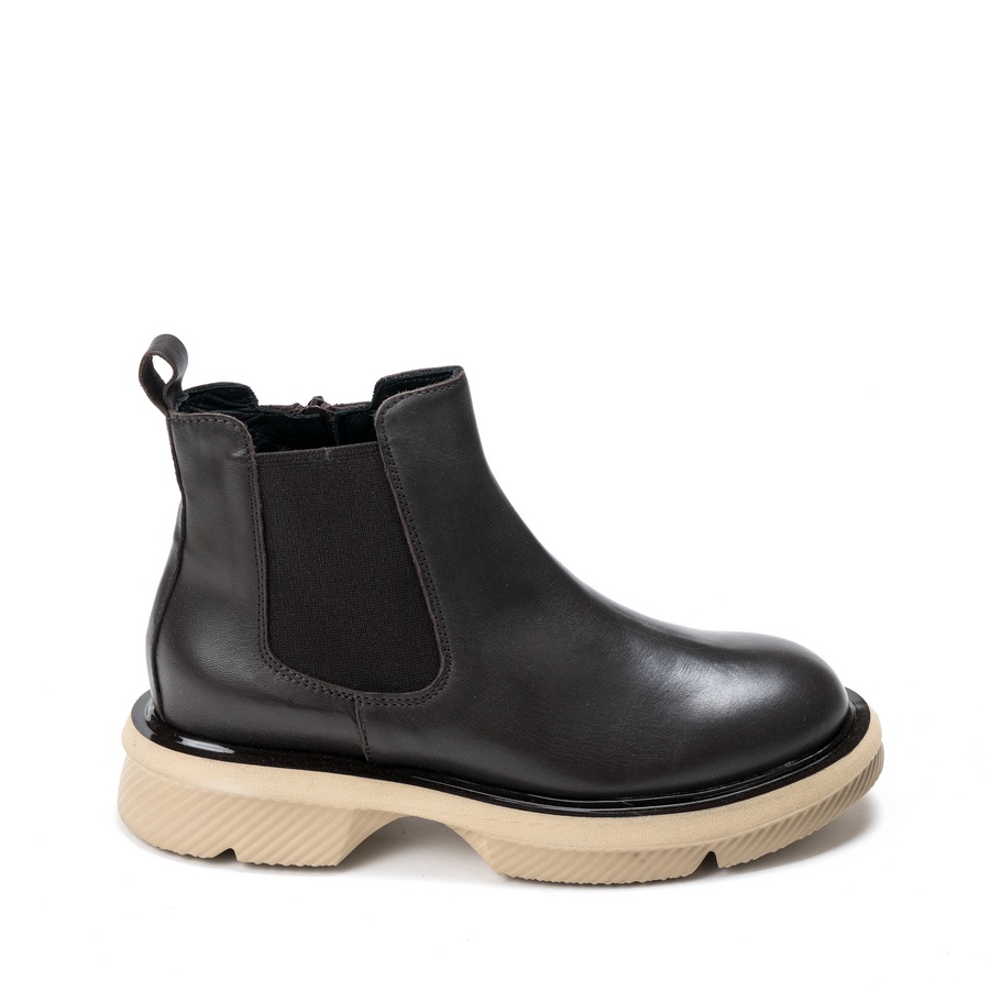 Ženske kožne duboke cipele Roberto-Serpentini-NS-ZIP braon ravne 2 Ženske kožne duboke cipele Roberto-Serpentini-NS-ZIP braon ravne - Slika 2