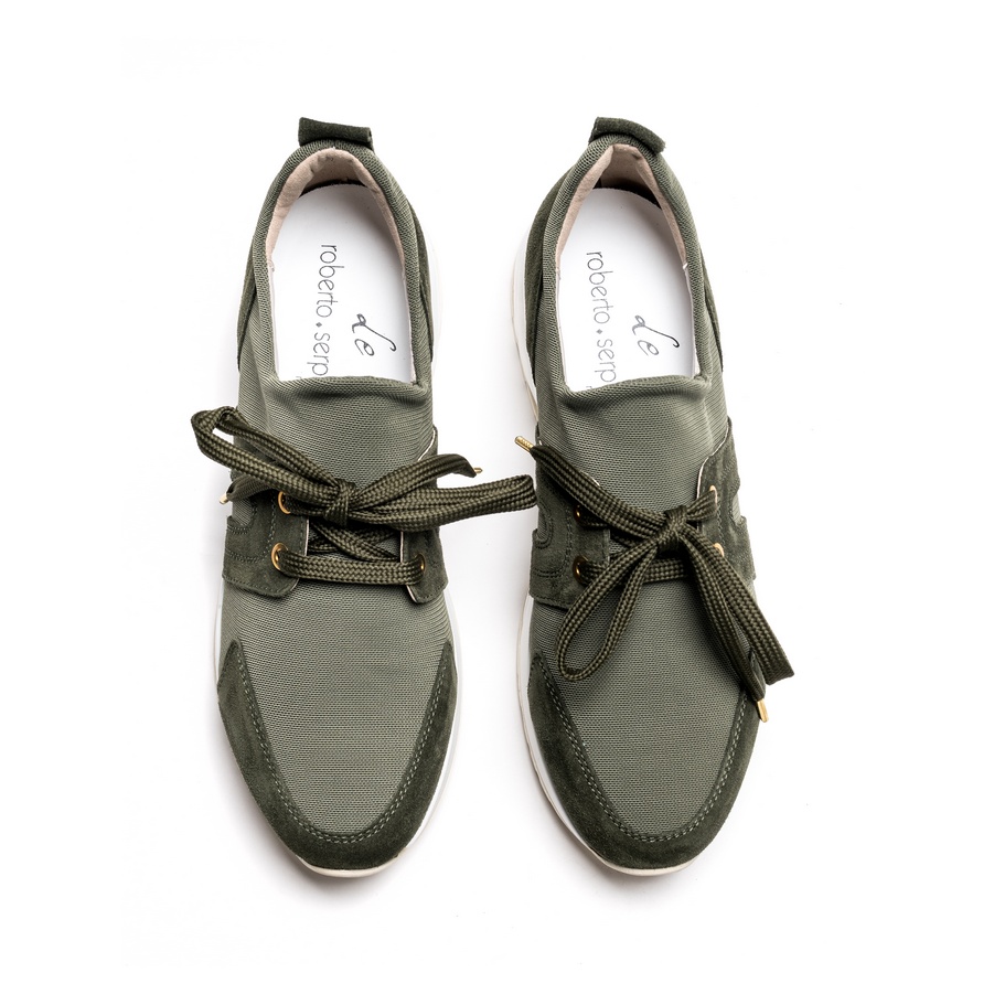 Ženske plitke patike Roberto-Serpentini-5766 maslinasto zelene ravne 3 Ženske plitke patike Roberto-Serpentini-5766 maslinasto zelene ravne - Slika 3