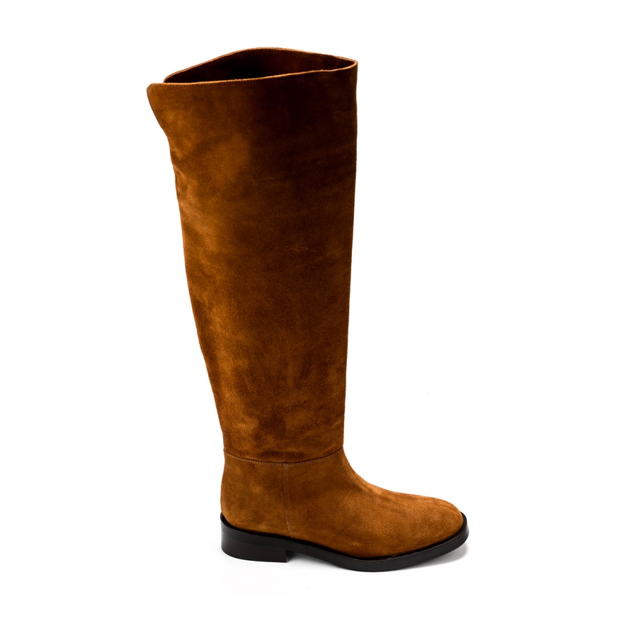 Ženske kožne duboke čizme Roberto-Serpentini-MC197 svetlo braon ravne 2 Ženske kožne duboke čizme Roberto-Serpentini-MC197 svetlo braon ravne - Slika 2