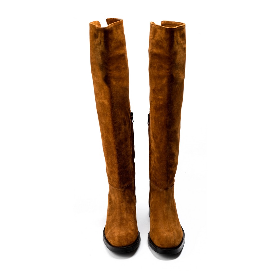 Ženske kožne duboke čizme Roberto-Serpentini-MC197 svetlo braon ravne 3 Ženske kožne duboke čizme Roberto-Serpentini-MC197 svetlo braon ravne - Slika 3