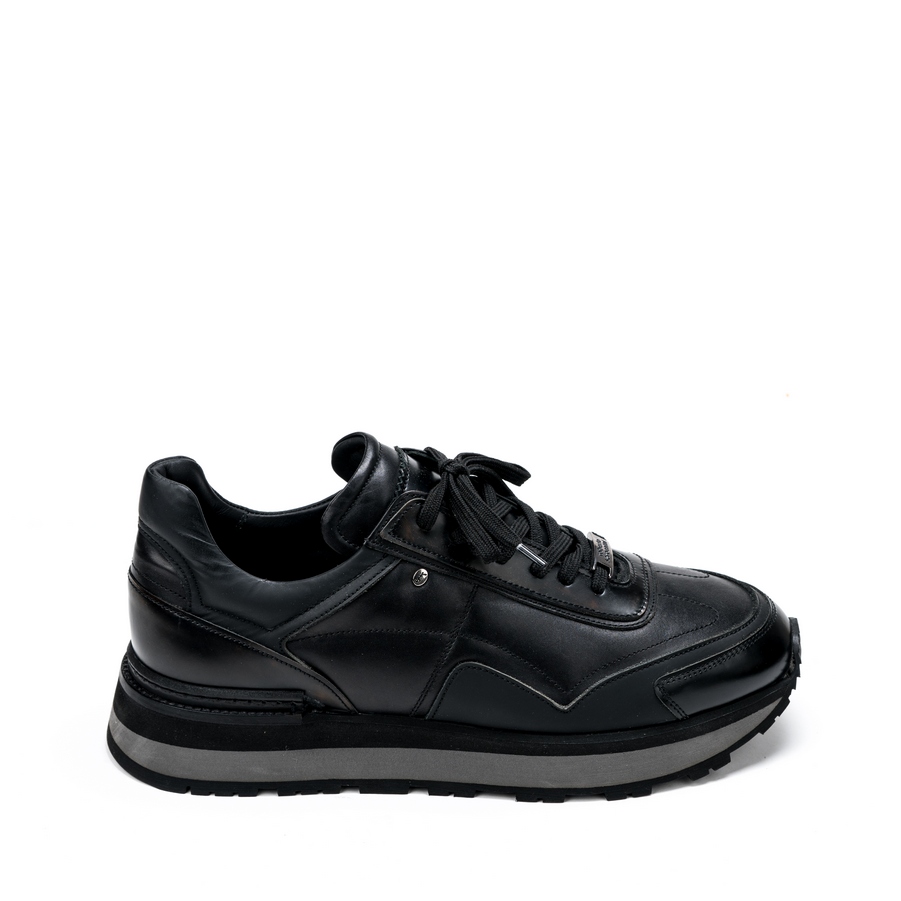 Muške kožne plitke cipele Roberto-Serpentini-2103 crne ravne 2 Muške kožne plitke cipele Roberto-Serpentini-2103 crne ravne - Slika 2