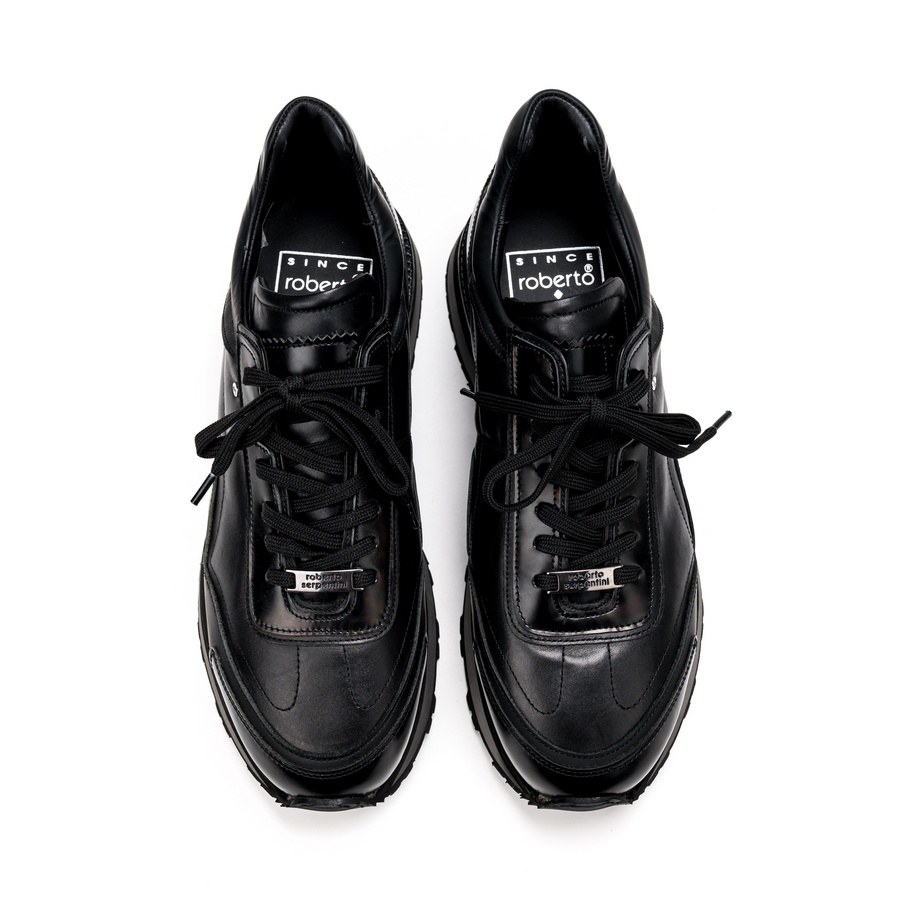 Muške kožne plitke cipele Roberto-Serpentini-2103 crne ravne 3 Muške kožne plitke cipele Roberto-Serpentini-2103 crne ravne - Slika 3