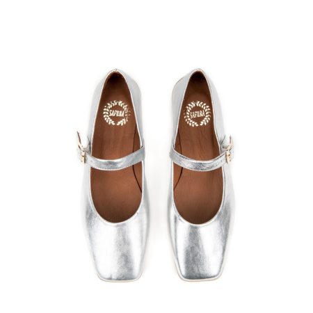 Ženske kožne baletanke Safura-244500 sive ravne 5 13582 safura 244500 grey 3