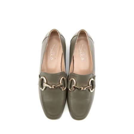 Ženske kožne plitke cipele Silko-04-70 zelene ravne - Kupite odmah na Creator.rs -