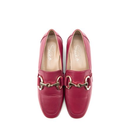 Ženske kožne plitke cipele Silko-04-70 bordo ravne 5 Creator obuća | Ženska kožna obuća | Ženske kožne cipele | Ženske kožne plitke cipele | Ženske kožne ravne cipele | Ženske kožne tašne | Ženske kožne torbe | Ravne cipele | Sezona jesen zima 2022/2023 | Jesen zima 2023 | Creator |