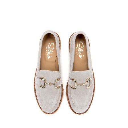 Ženske kožne plitke cipele Silko-PATH38 sive ravne - Kupite odmah na Creator.rs -