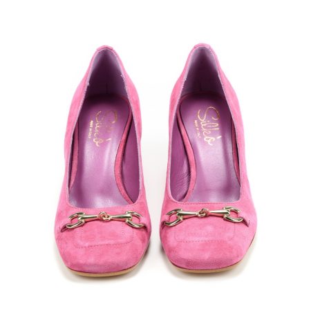 Ženske kožne plitke cipele Silko-B13 roze na štiklu 5 Creator obuća | Ženska kožna obuća | Ženske kožne tašne | Ženske kožne cipele | Ženske kožne sandale | Ženske kožne papuče | Ženske kožne mokasine | Ženske kožne patike | Ženske kožne baletanke | Ženske kožne torbe | Muška kožna obuća | Sezona proleće leto 2024 | Proleće leto 2024 | Creator |