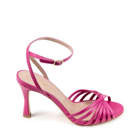 Alternative view of Ženske kožne sandale Silko-VENERE14 roze na štiklu