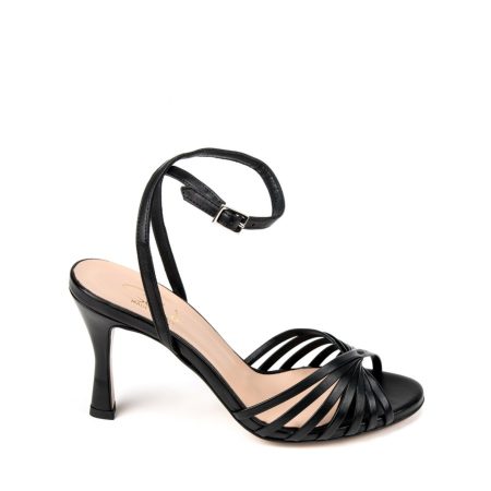 Alternative view of Ženske kožne sandale Silko-VENERE14 crne na štiklu